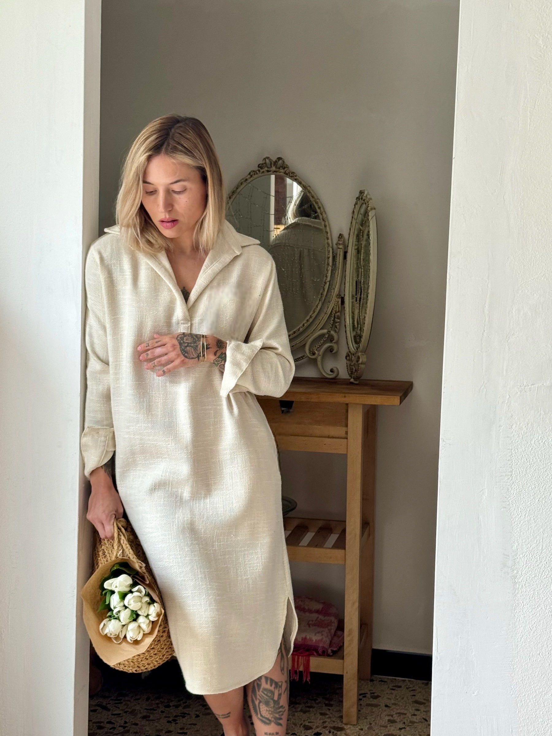 CASSIS DRESS ecru - A Peace of Ibiza® Collection Dress