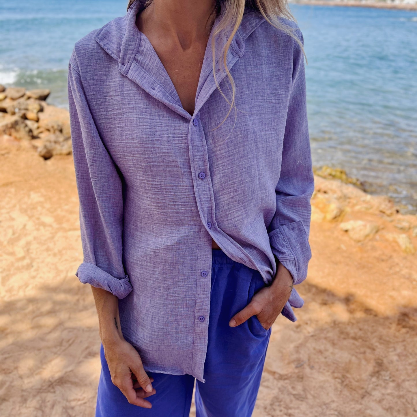KELLY Boyfriendshirt soft lavander