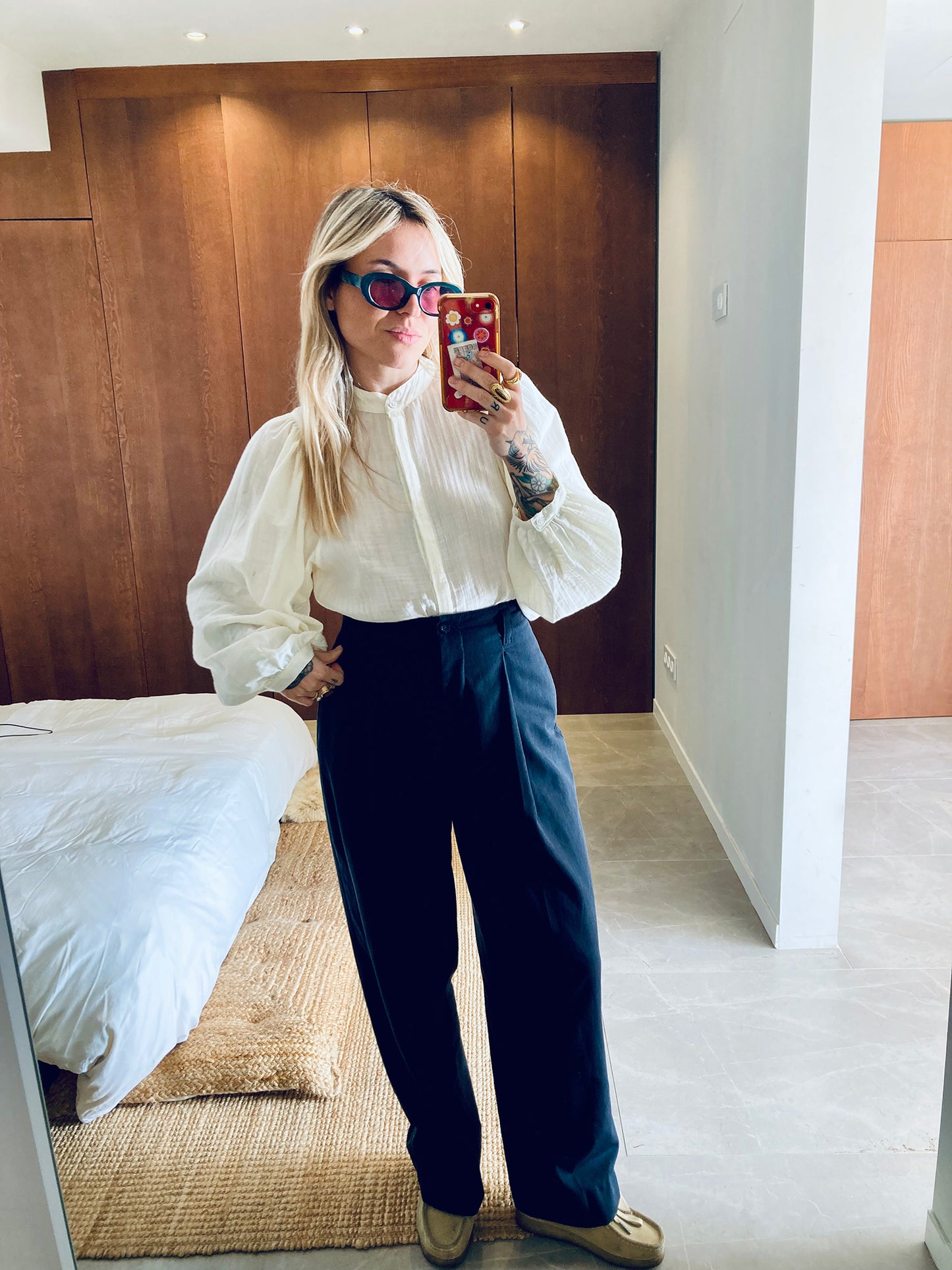 LOUISA Blouse light fine cotton white - A Peace of Ibiza® Collection Blouse