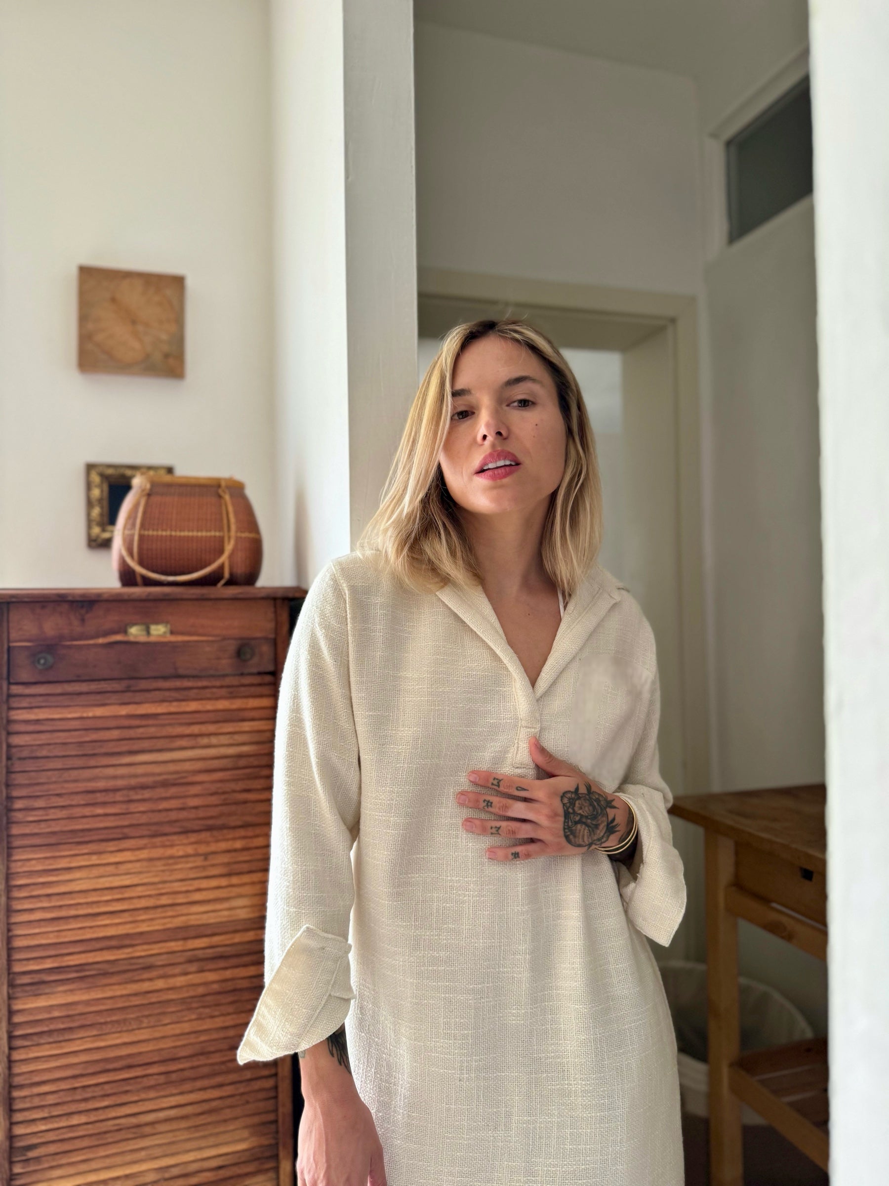 CASSIS DRESS ecru - A Peace of Ibiza® Collection Dress