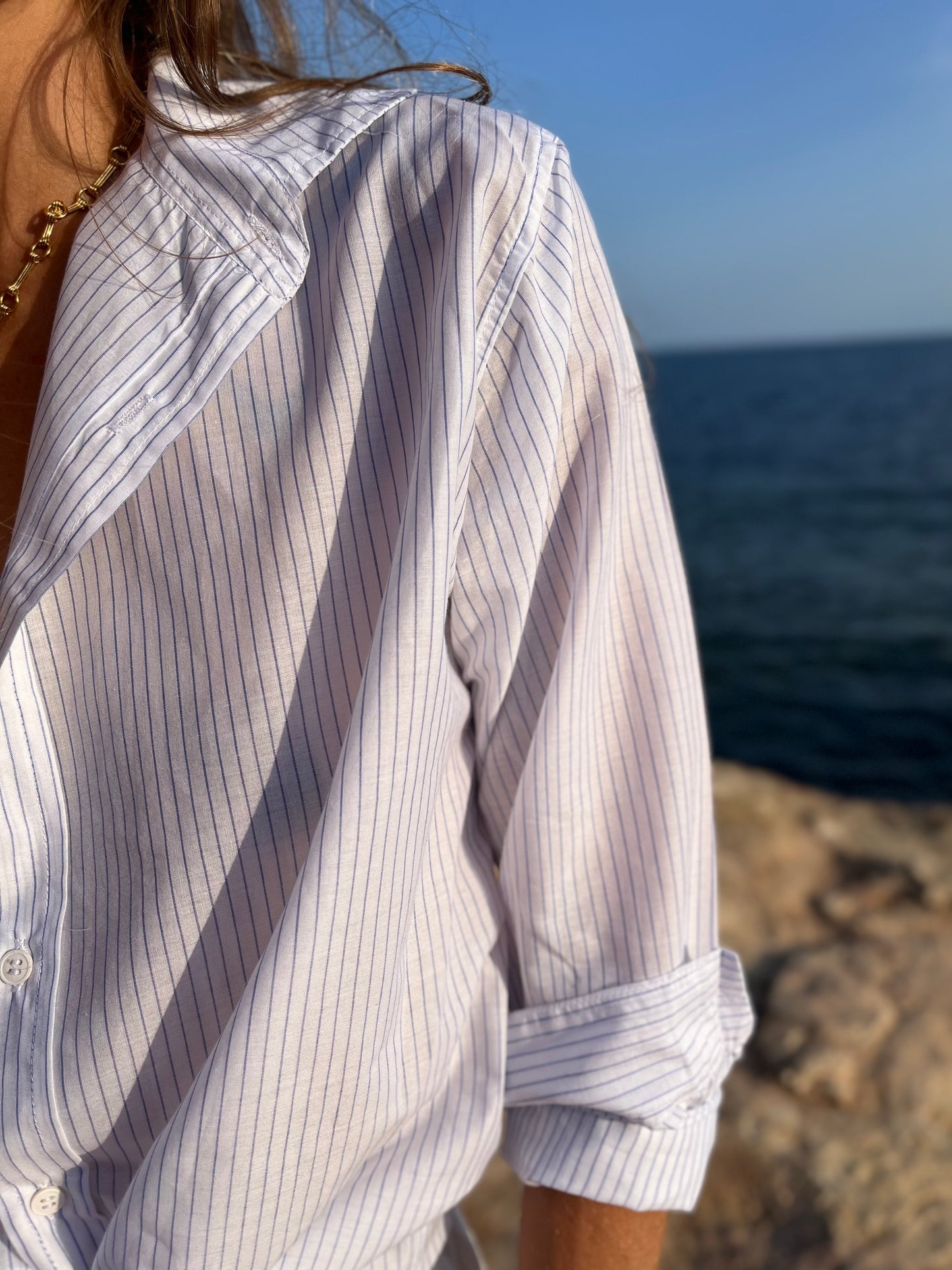LAVERA Boyfriendshirt aus feiner Voile-Baumwolle