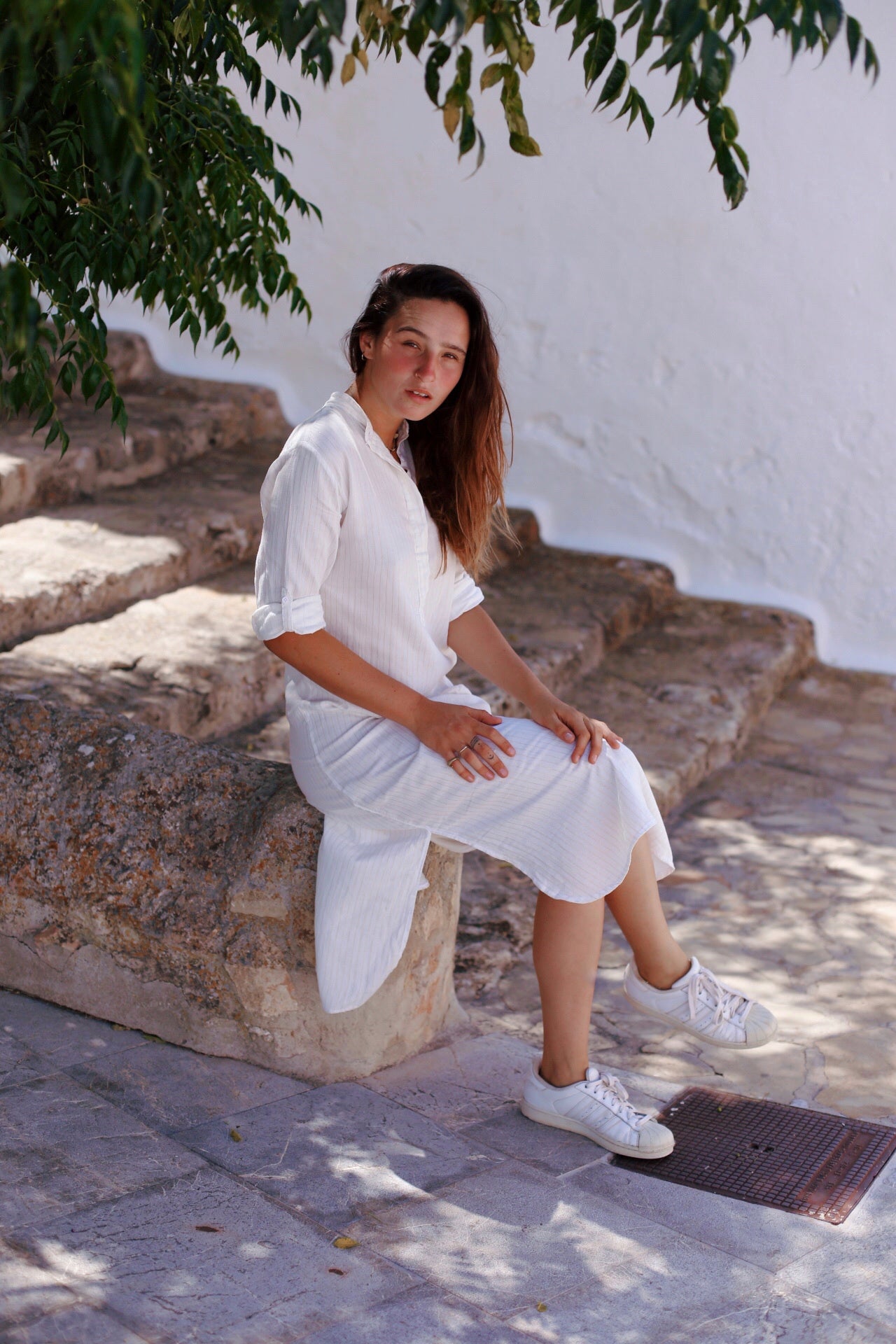 NOÈMI Dress goldstripes long - A Peace of Ibiza® Collection Dress