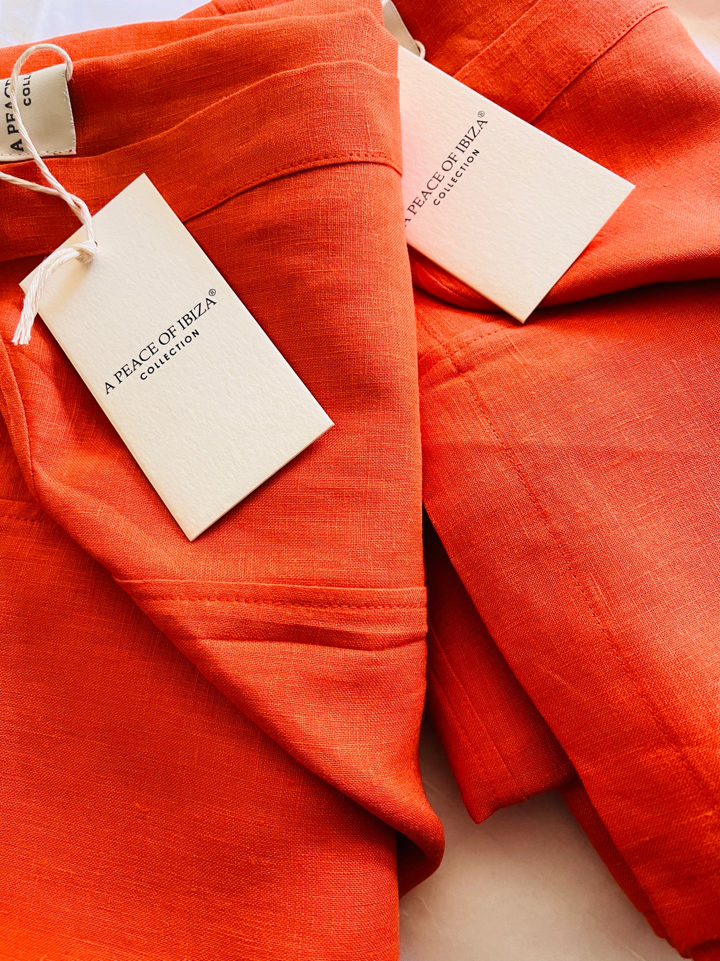 CAPRI DRESS Belgium linen red clay - A Peace of Ibiza® Collection Kleider