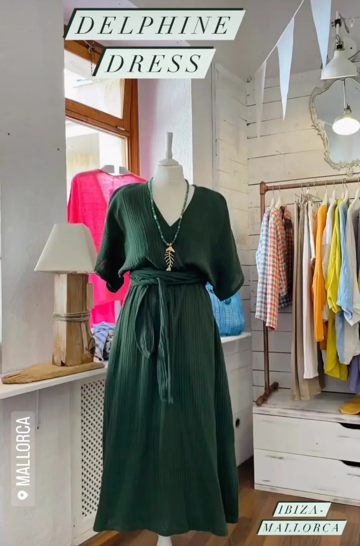 DELPHINE DRESS cotton - A Peace of Ibiza® Collection Dress