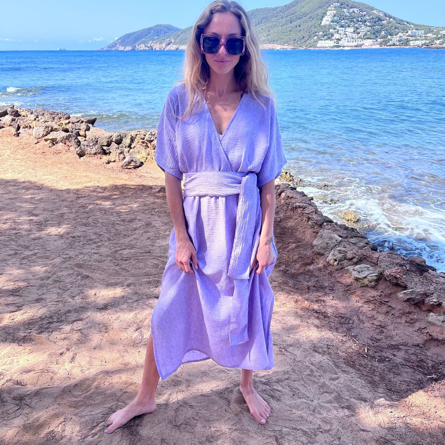 DELPHINE DRESS one size lavander