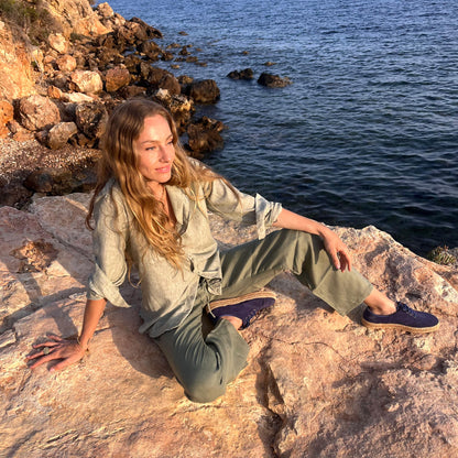 KELLY Boyfriendshirt softgrün/khaki