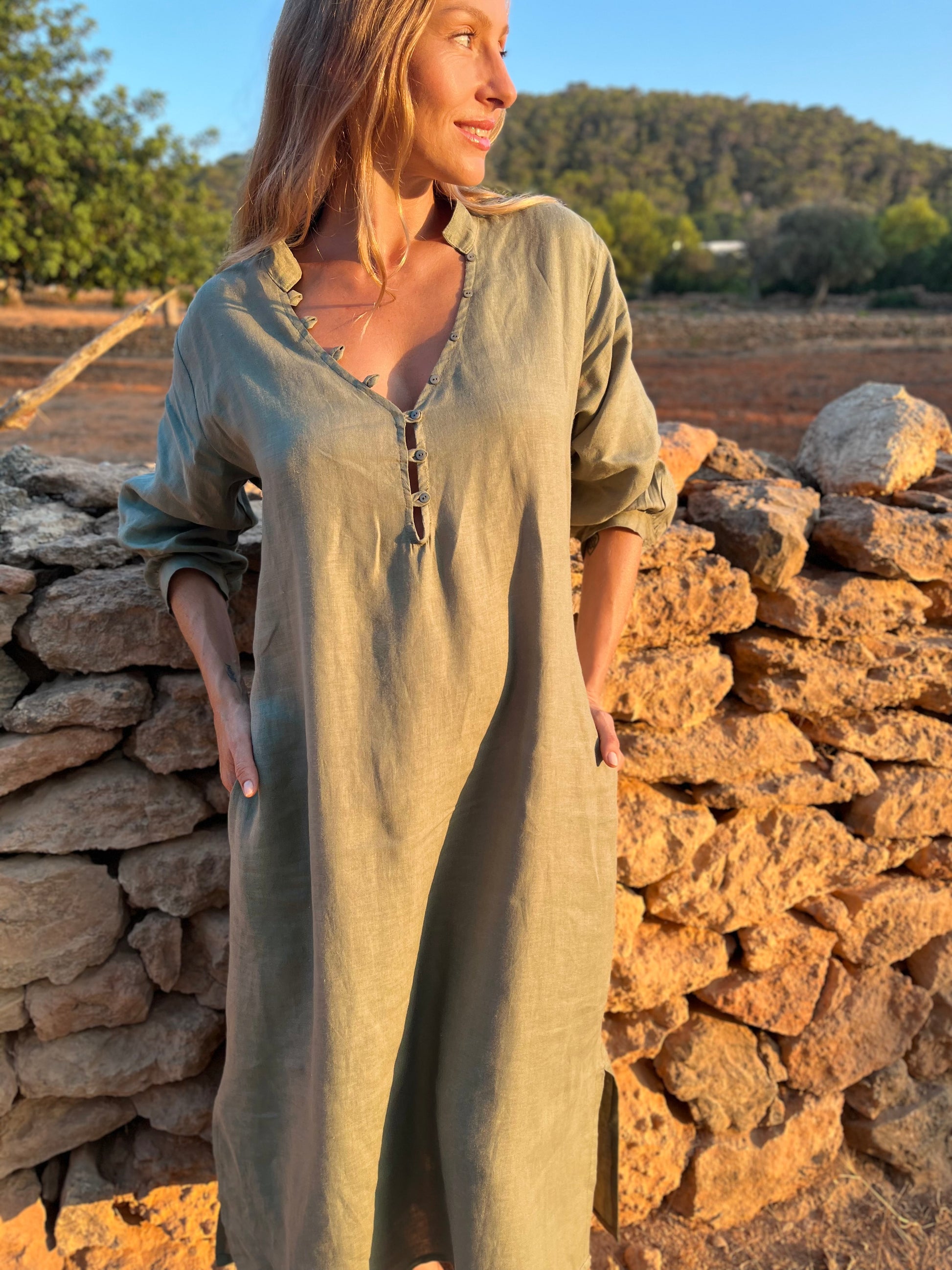 belgian linen dress Belgium Linen Dress