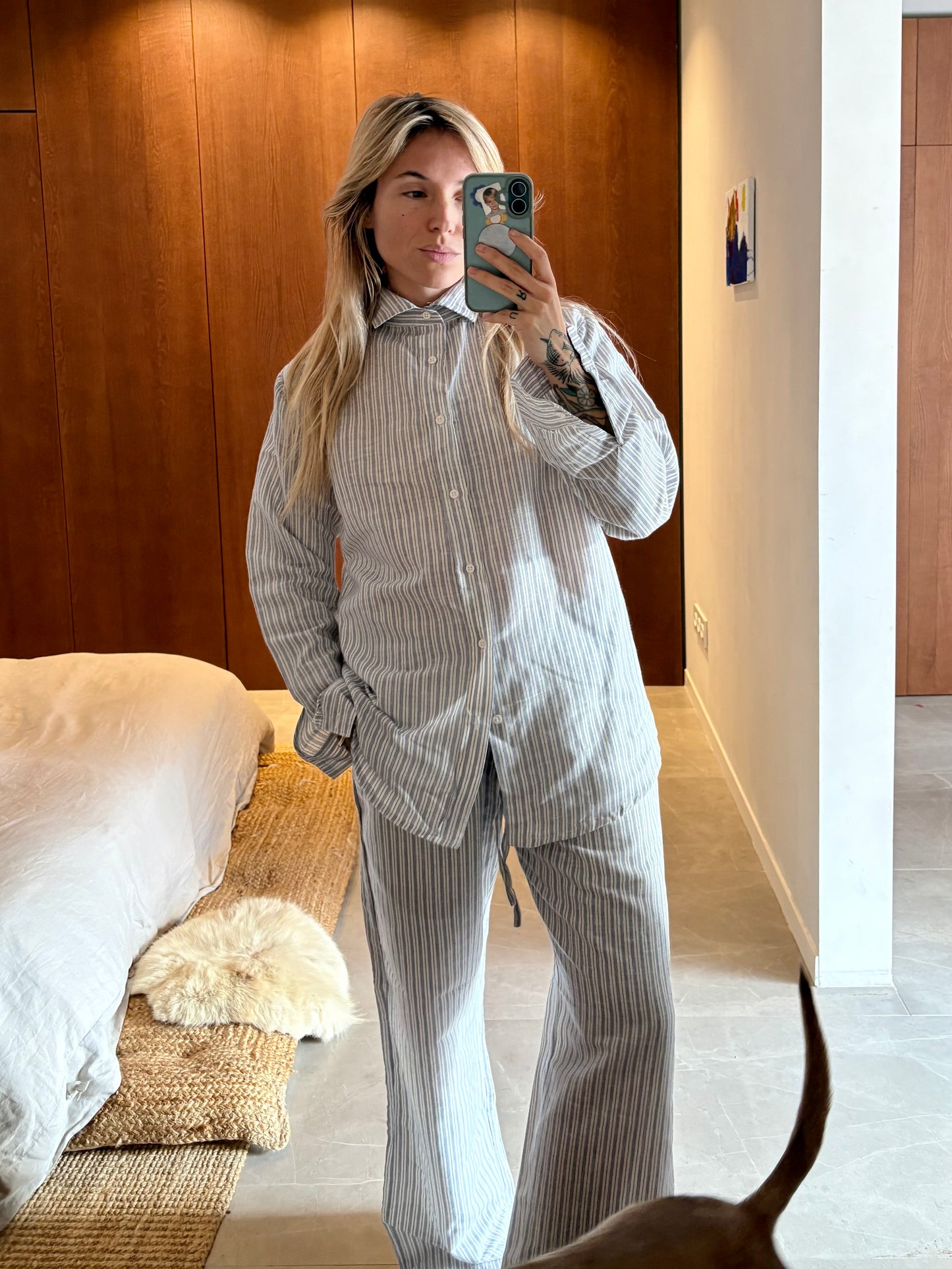 ANIRA Drawstringtrousers linen cotton