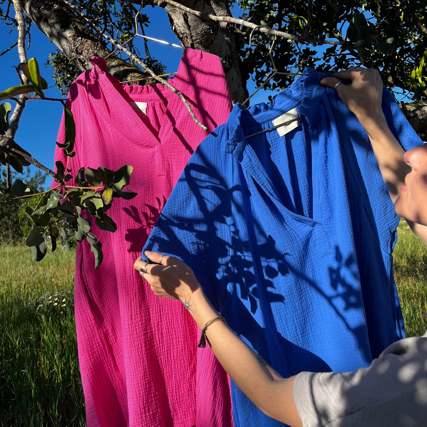 Kleid Gilda aus weicher Baumwolle, Einheitsgröße