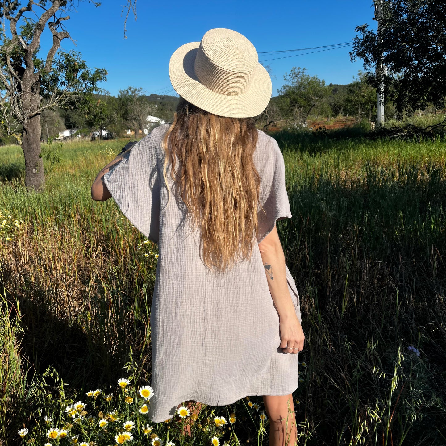 Gilda dress soft cotton one size